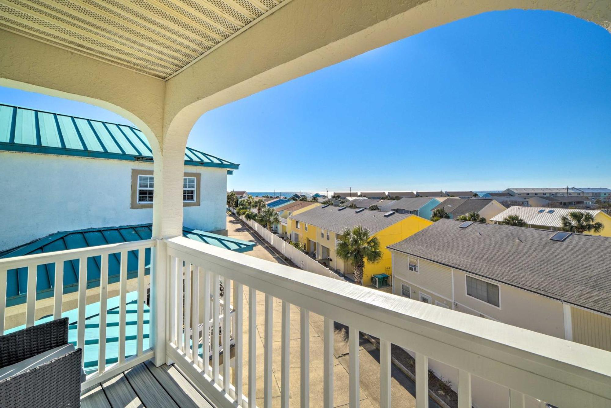 Sunny Pcb Home With Balcony Steps To The Beach! 巴拿马城 外观 照片